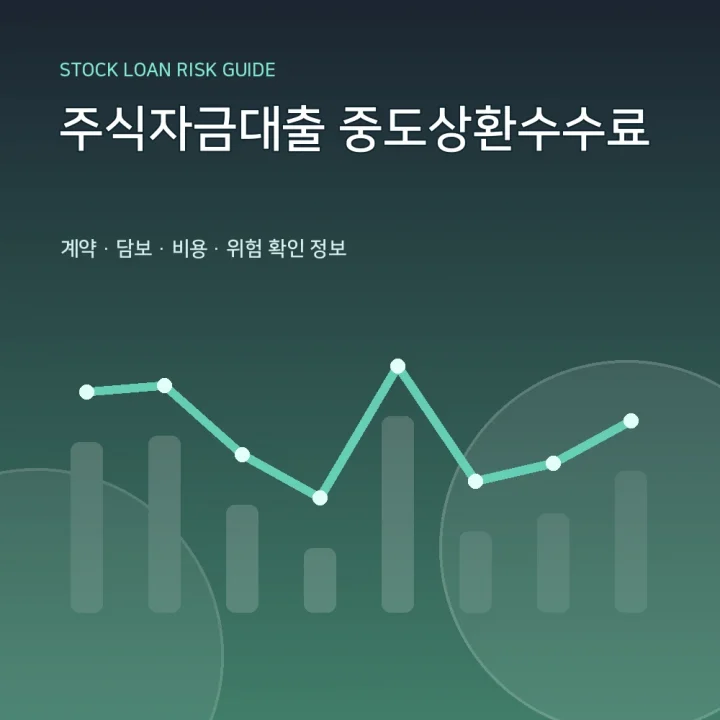 주식자금대출 중도상환수수료