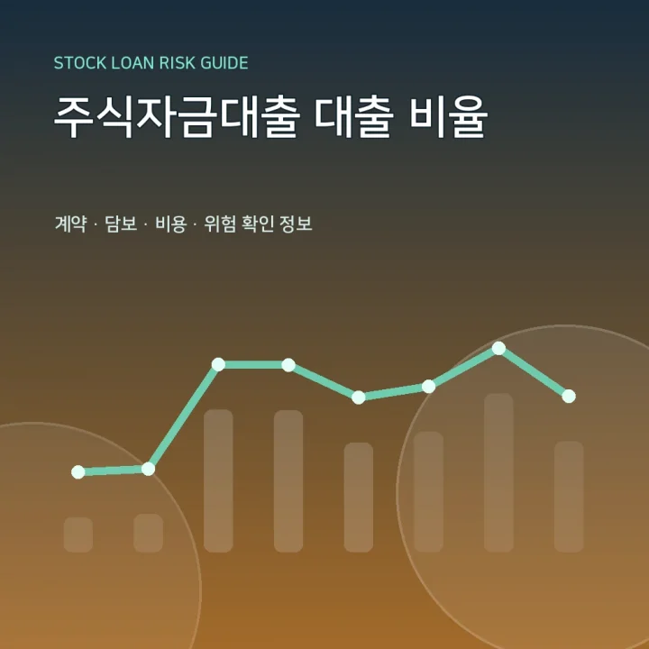 주식자금대출 대출 비율