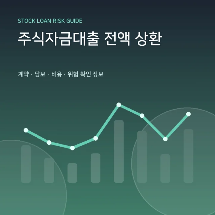 주식자금대출 전액 상환