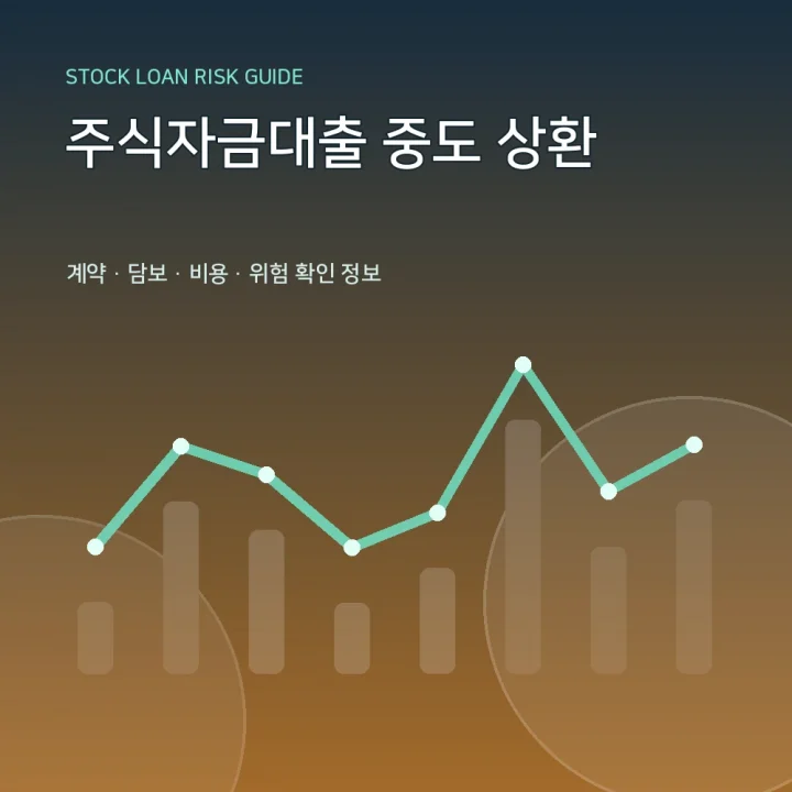 주식자금대출 중도 상환