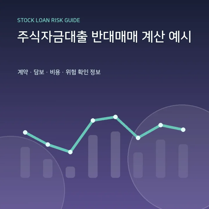 주식자금대출 반대매매 계산 예시