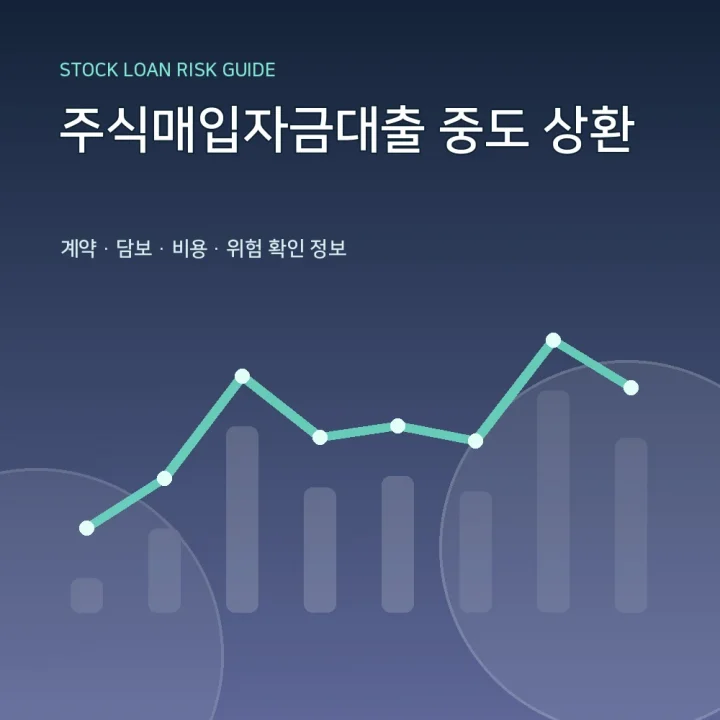 주식매입자금대출 중도 상환