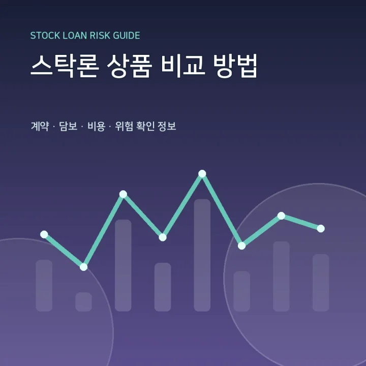 스탁론 상품 비교 방법