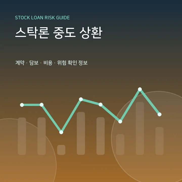 스탁론 중도 상환