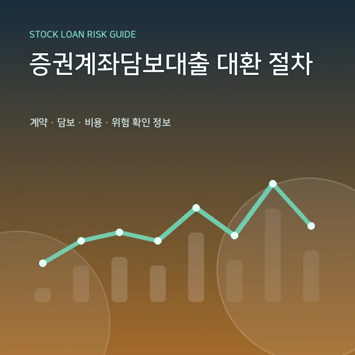 증권계좌담보대출 대환 절차