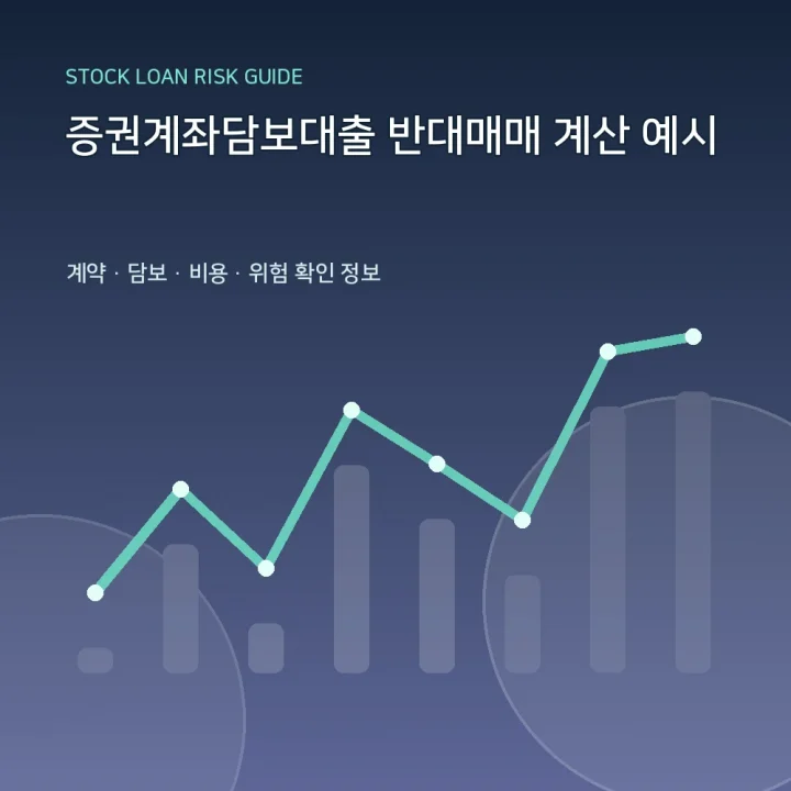 증권계좌담보대출 반대매매 계산 예시