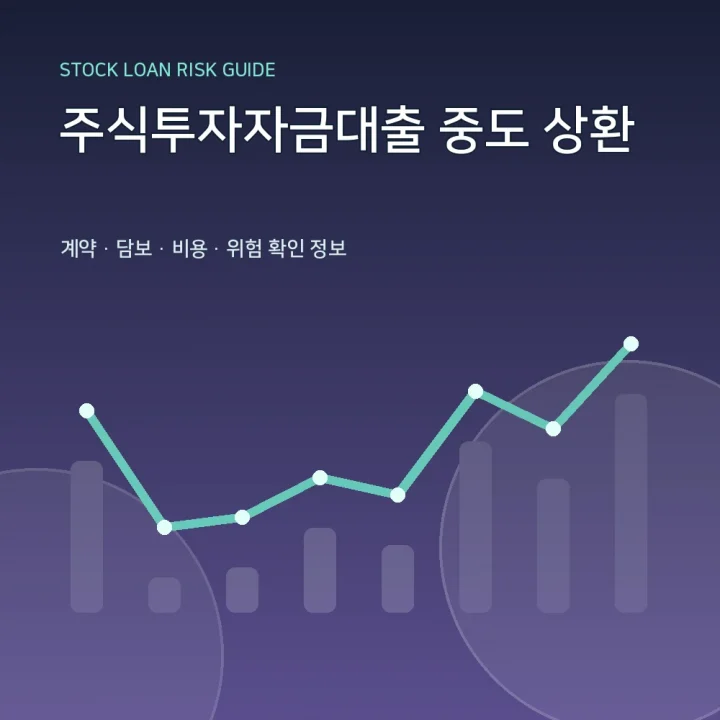 주식투자자금대출 중도 상환