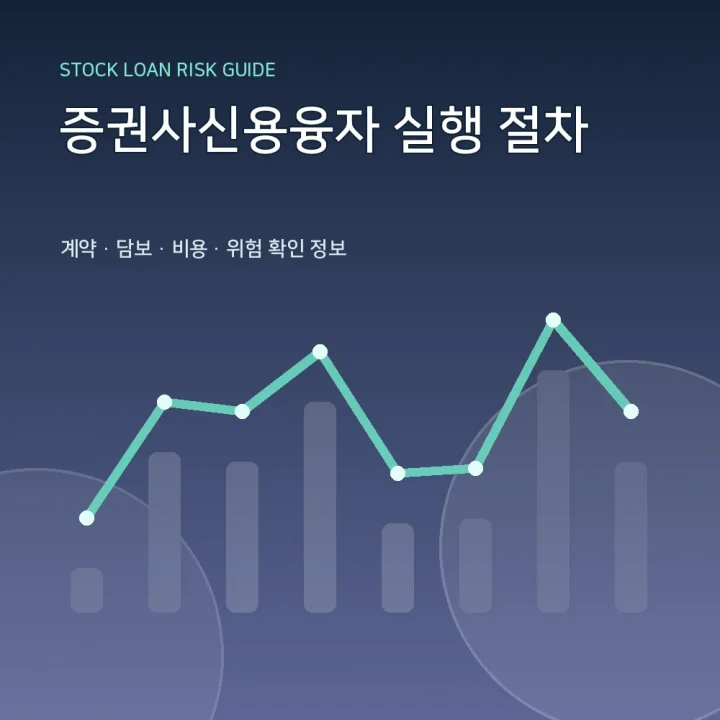 증권사신용융자 실행 절차