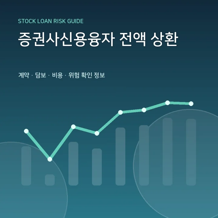 증권사신용융자 전액 상환
