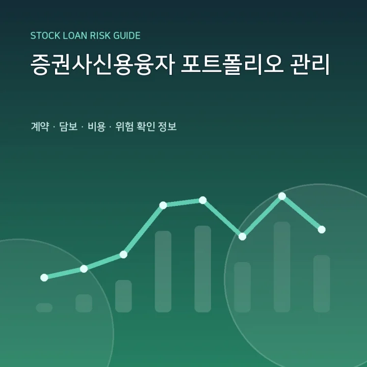 증권사신용융자 포트폴리오 관리
