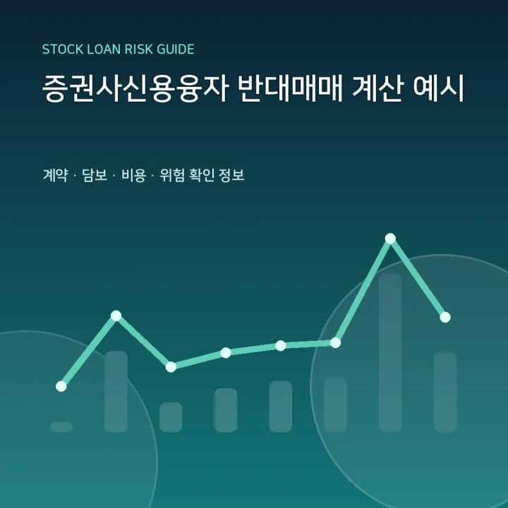증권사신용융자 반대매매 계산 예시