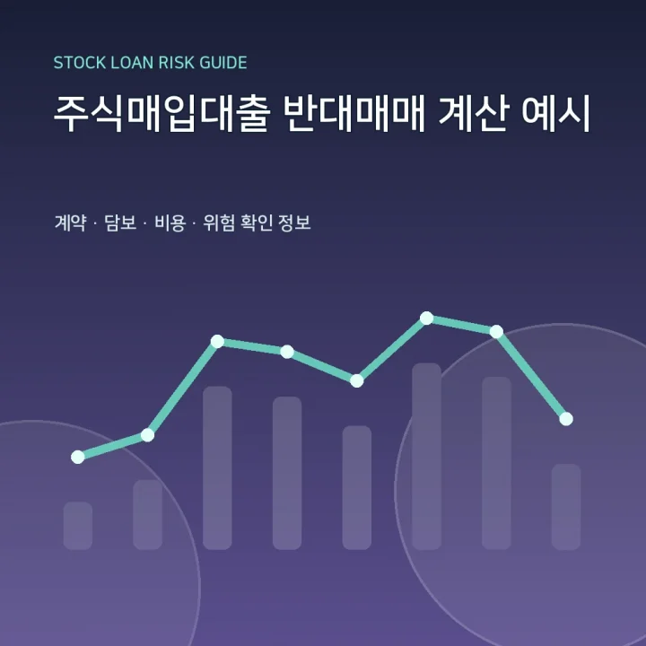 주식매입대출 반대매매 계산 예시